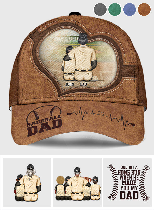 Papa de joueur de baseball - Casquette de baseball classique personnalisée