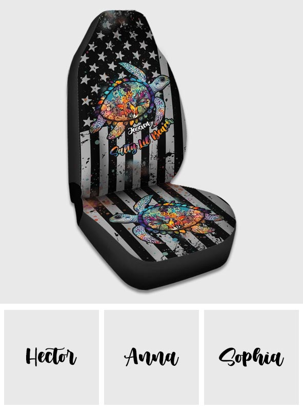Salty Lil' Beach - Personalized Turtle Seat Covers