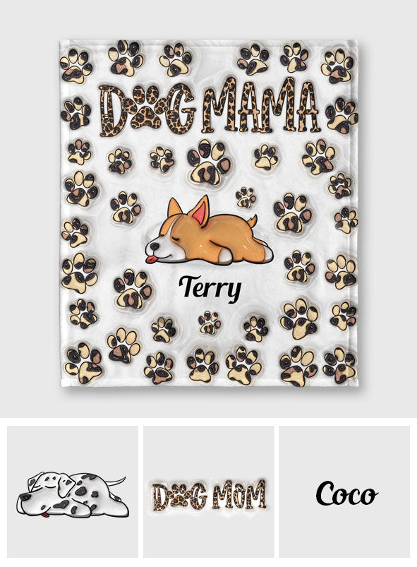 Couverture personnalisée pour chien Dog Mama Dog Mom