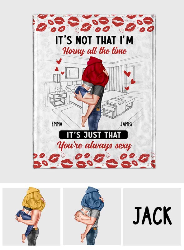 Ce n'est pas que je sois tout le temps en manque - Couverture personnalisée pour couple