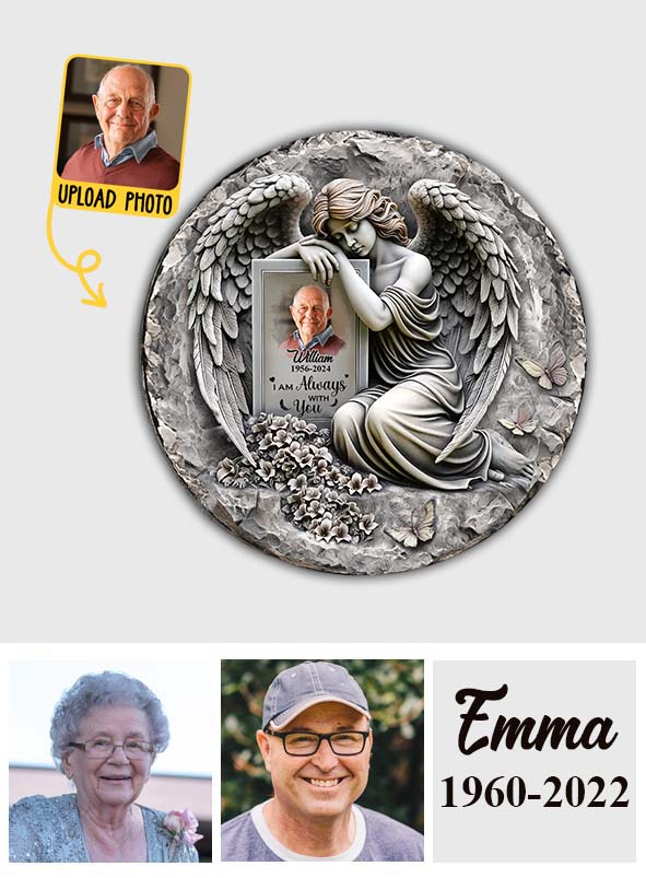 I'm Always With You - Personalized Memorial Round Shaped Stone