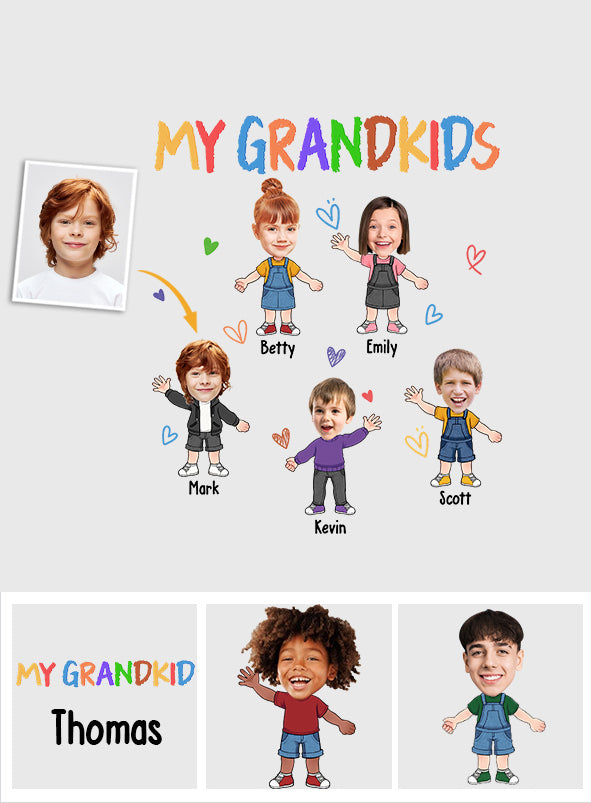 My Grandkids - Personalized Grandma Decal Die Cut