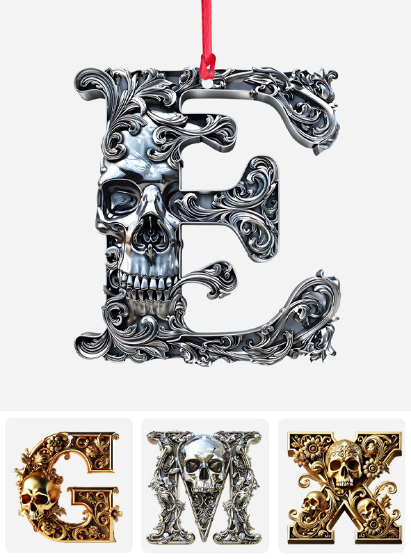 Skull Alphabet - Personalized Skull Ornament