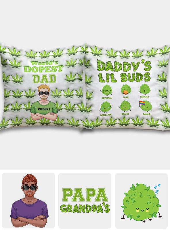 Le papa le plus cool du monde - Coussin décoratif personnalisé pour papa