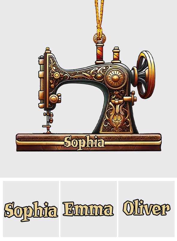 Machine à coudre magnifique - Ornement de couture personnalisé