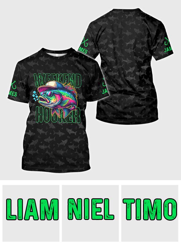 Weekend Hooker - Personalized Fishing All Over Shirt