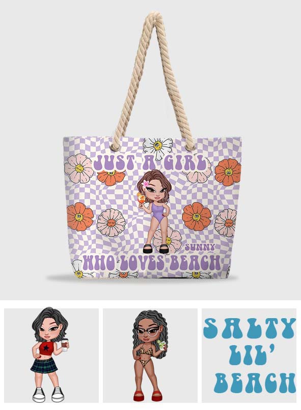 Sac de plage personnalisé Feral Girl Summer - Amoureux de la mer