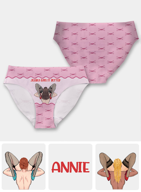 My Girl Eats It Better - Personalized LGBT Support Women's Briefs