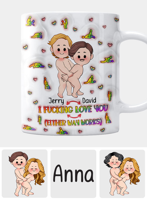 Je t'aime - Mug personnalisé de soutien LGBT