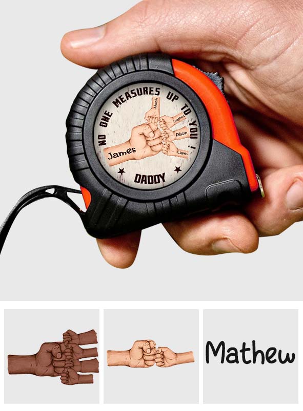 Personne ne peut t'égaler, Papa ! – Mètre ruban personnalisé pour papa