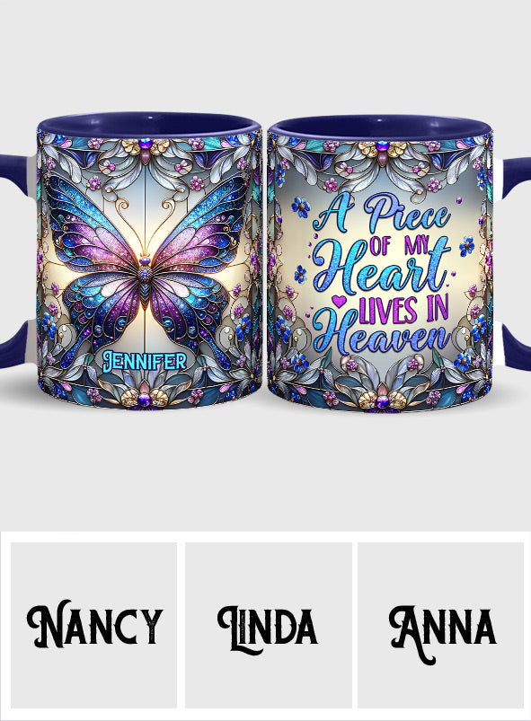 A Big Piece Of My Heart - Personalized Memorial Accent Mug