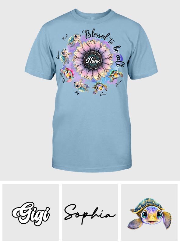 Blessed To Be Called Nana Any Title - Personalized Grandma T-shirt And Hoodie