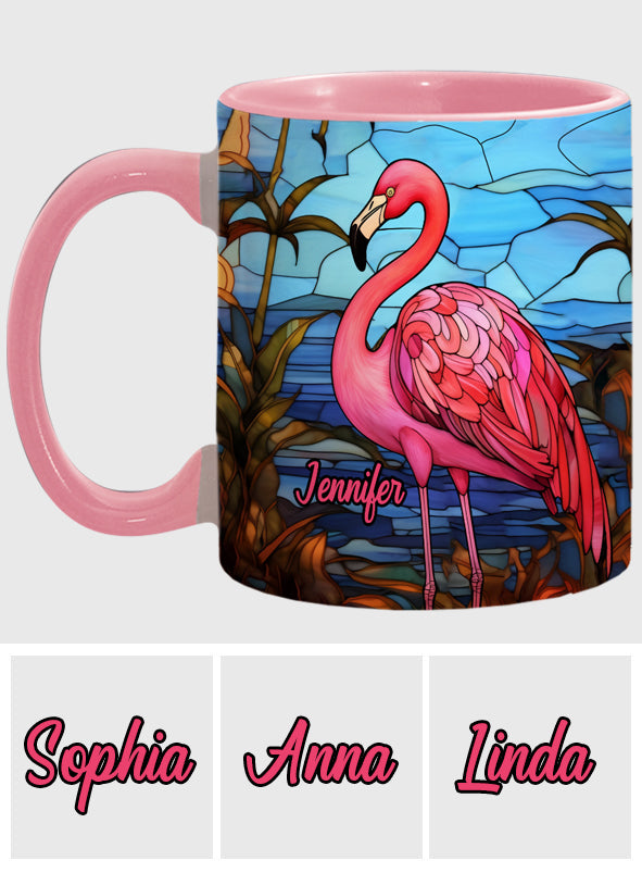 Mug personnalisé « J’adore les flamants roses »