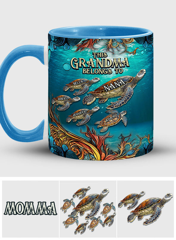 Cette grand-mère appartient à - Mug personnalisé pour grand-mère