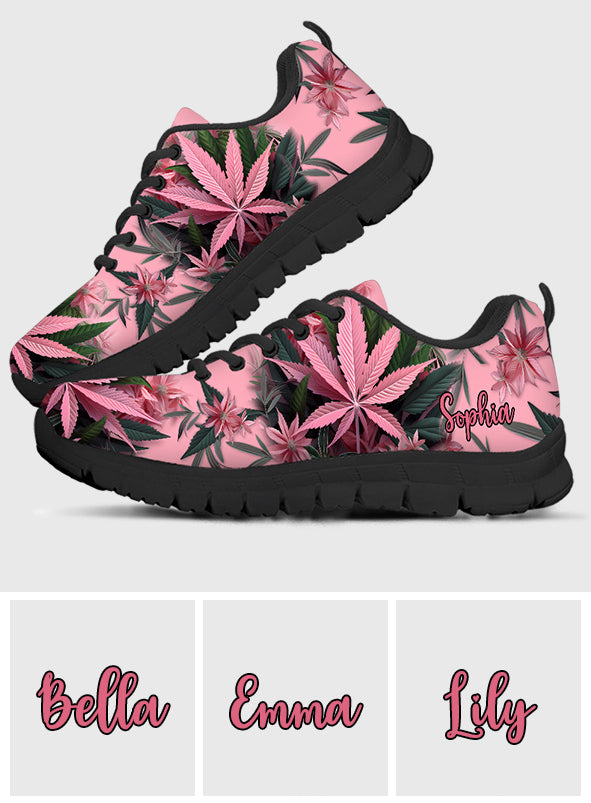 Pink Stoner Chick - Personalized Weed Sneakers
