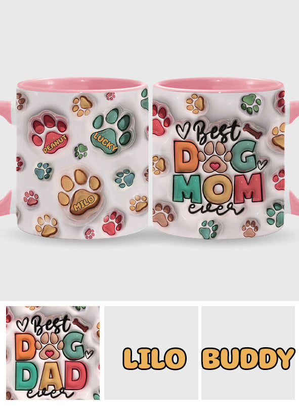 Meilleure maman de chien, papa de chien, maman de chat, papa de chat – Mug personnalisé avec motif chien