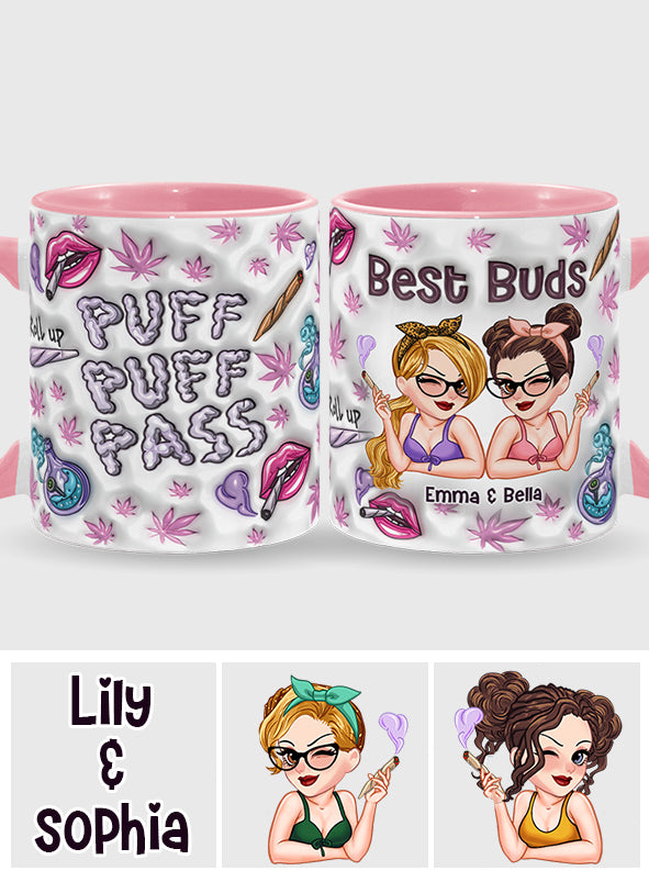 Puzz Puzz Pass - Mug personnalisé avec accent cannabis