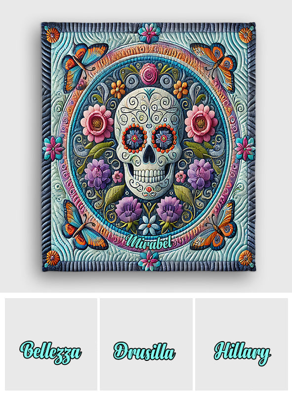 Magnifique crâne - Couverture personnalisée en forme de crâne