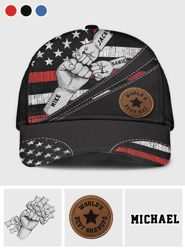 Meilleur papa du monde - Casquette classique personnalisée pour papa