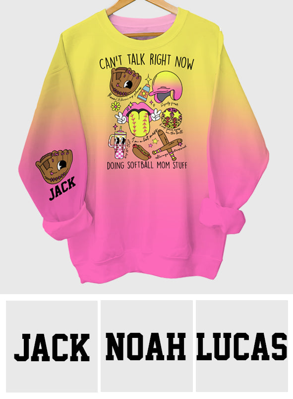 Articles pour mamans de joueuses de softball - T-shirt personnalisé intégral au style softball