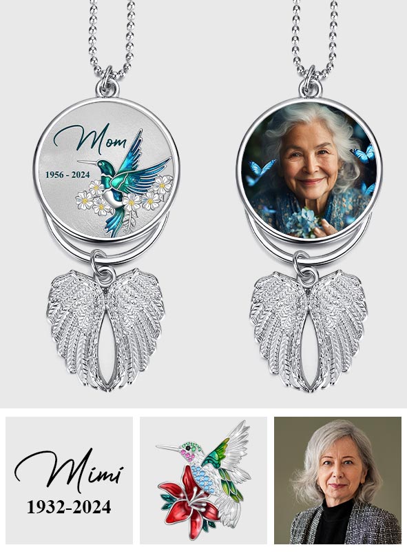 Forever In My Heart - Personalized Memorial Wings Ornament