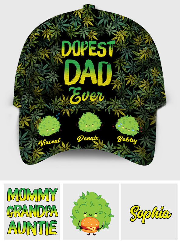 Le papa le plus cool du monde - Casquette Weed Classic personnalisée