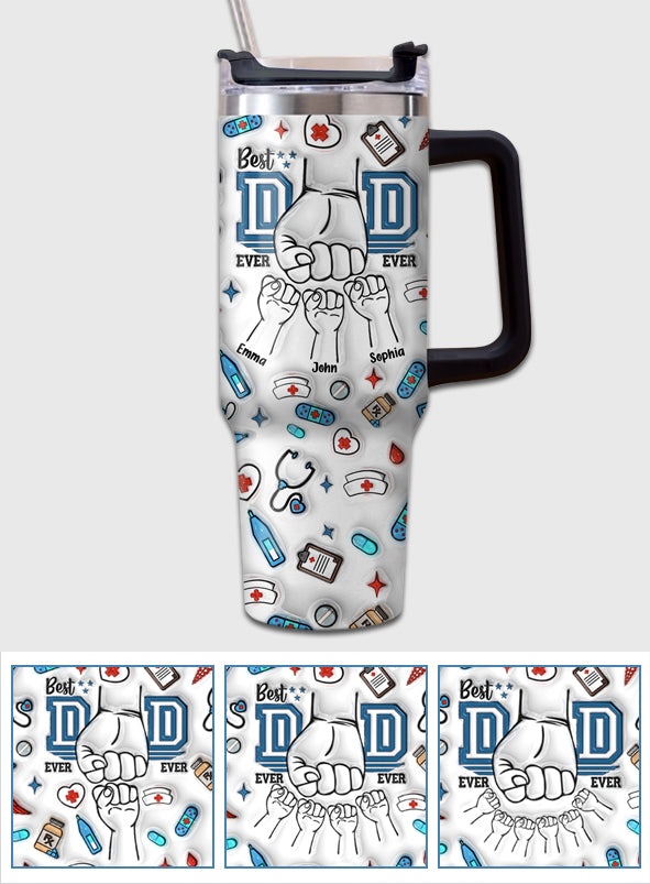 Meilleur papa du monde - Gobelet isotherme personnalisé « Papa » avec anse