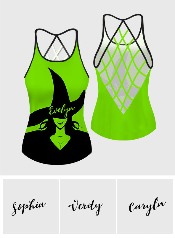 Green Witch - Personalized Witch Cross Tank Top