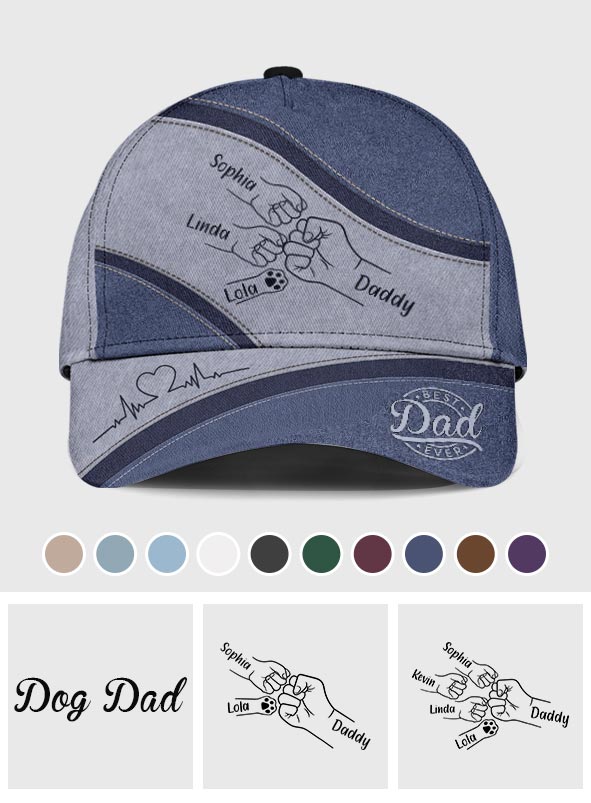 Meilleur papa de chien au monde - Casquette classique personnalisée pour papa