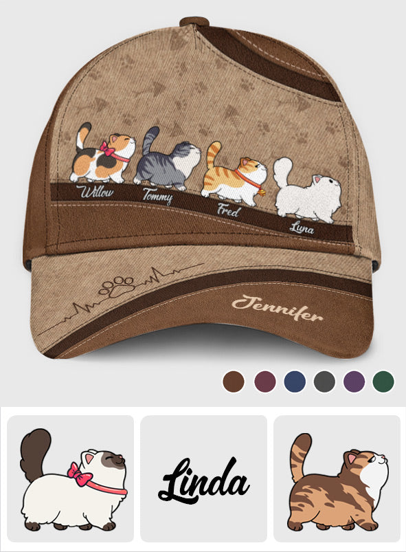 Casquette classique personnalisée « J'aime mes chats »