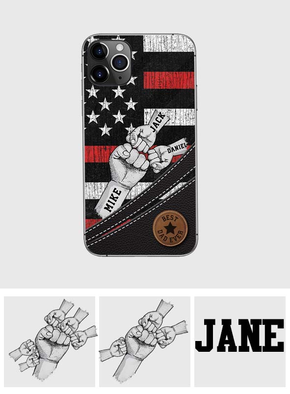 Meute de loups - Coque de téléphone personnalisée pour papa