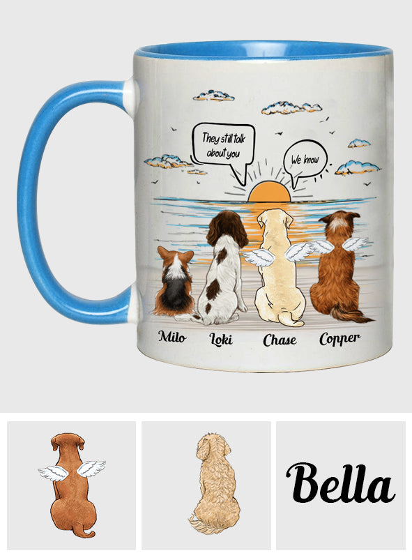 Ils parlent encore de toi - Mug personnalisé avec motif chien