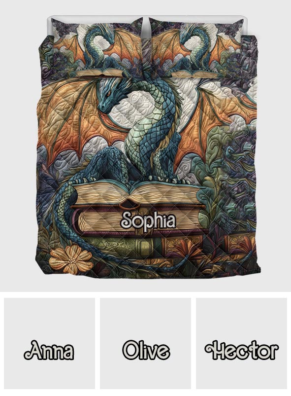 Twilight Guardian - Personalized Dragon Quilt Set