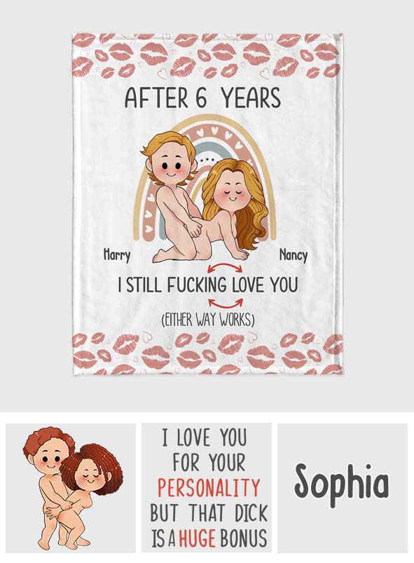 Couverture personnalisée pour couple « Après des années, je t’aime toujours »
