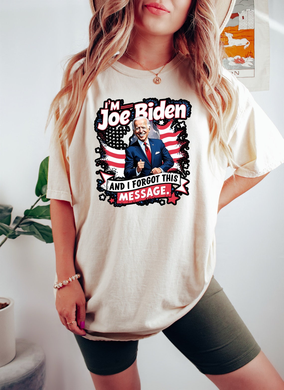 T-shirt « Je suis Joe Biden et j'ai oublié ce message », T-shirt « Souvenir de Biden », T-shirt anti-Biden, T-shirt républicain, T-shirt cadeau républicain, T-shirt et sweat à capuche Trump