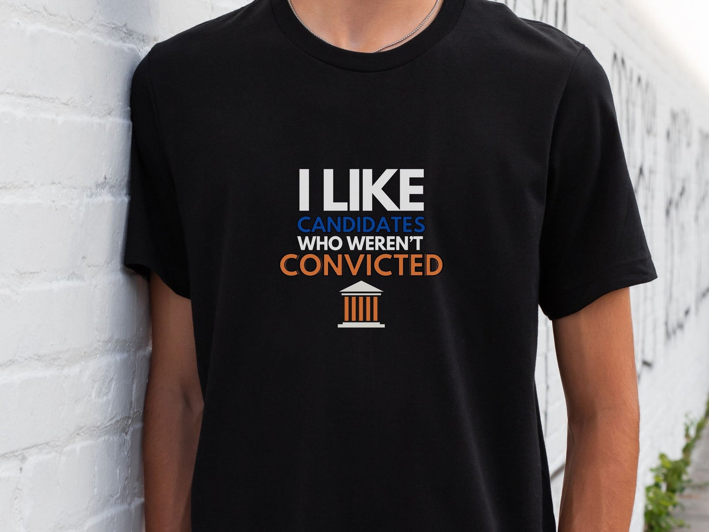 T-shirt anti-Trump, T-shirt « Candidat condamné », Cadeau pour libéral, progressiste, défenseur de l'État de droit, T-shirt et sweat à capuche « Trump Gu1lty »