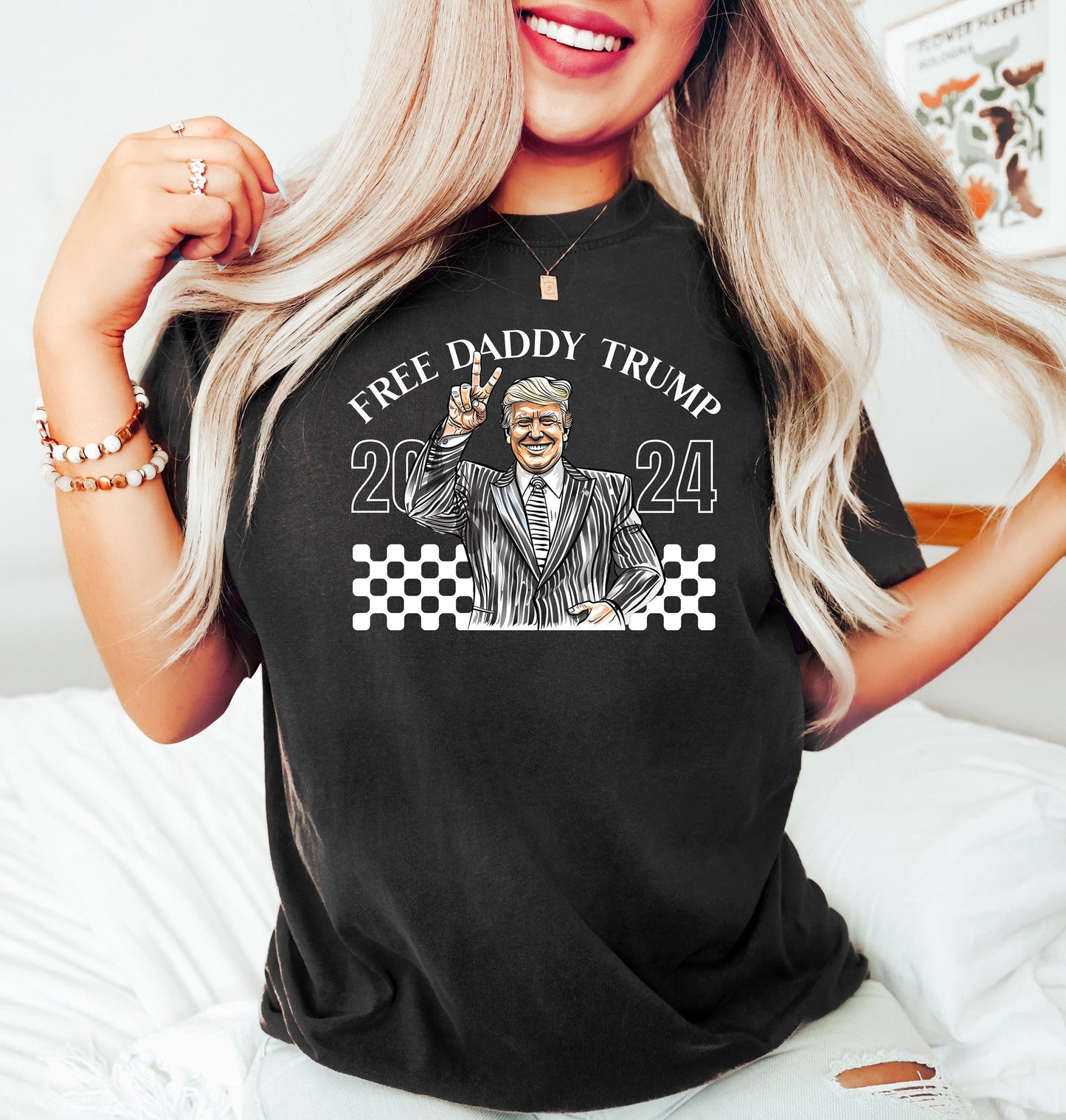 T-shirt gratuit « Papa Trump 2024 », T-shirt « Papa Trump », T-shirt humoristique Trump, T-shirt républicain, T-shirt Trump 2024, T-shirt politique, T-shirt et sweat à capuche « Cadeau pour les fans de Trump »