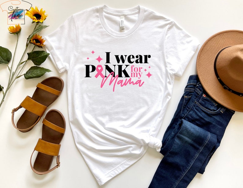 T-shirt et sweat à capuche « Je porte du rose pour mon amie » – Sensibilisation au cancer du sein 0924