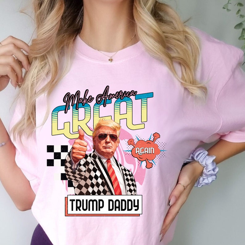 T-shirt « Papa est à la maison », T-shirt Trump 2024, Cadeau républicain, T-shirt Trump 2024, T-shirt républicain, T-shirt élections, T-shirt politique, T-shirt et sweat à capuche « Photo d'identité judiciaire »