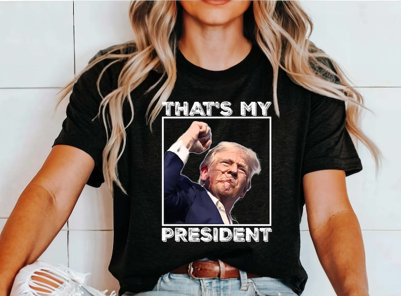 T-shirt et sweat à capuche « C'est mon président » 0924
