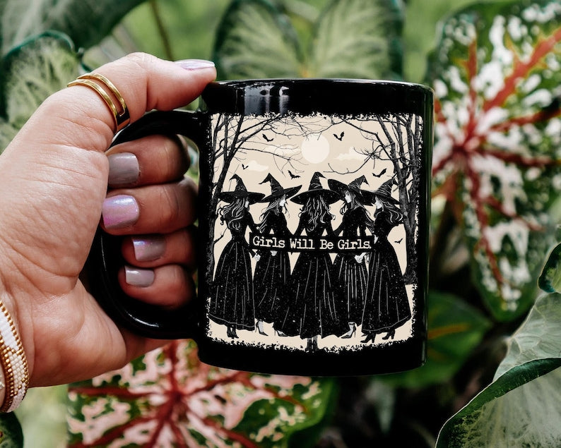 Les filles seront toujours des filles - Mug sorcière d'Halloween 0924