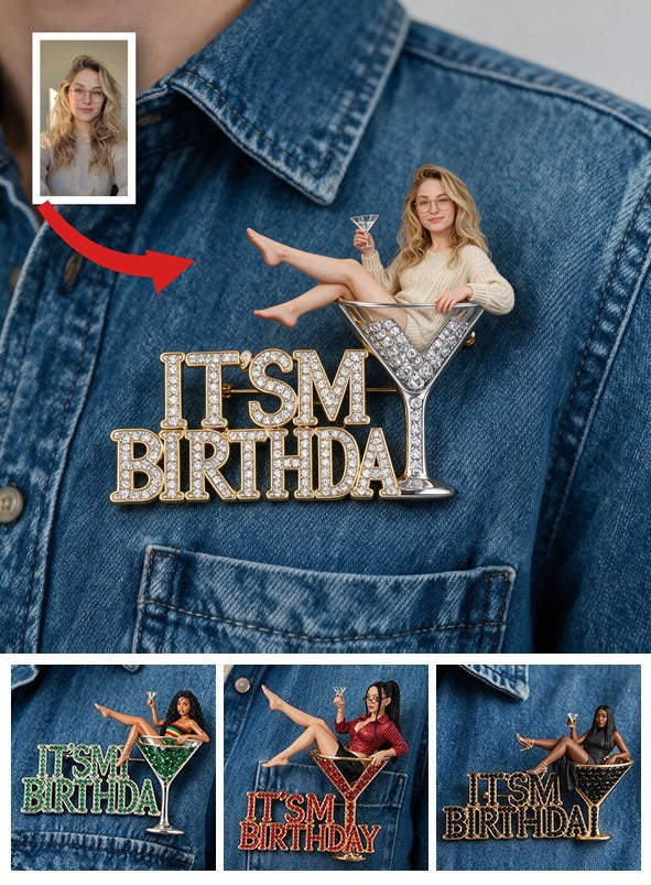 C'est mon anniversaire - Femme blonde d'anniversaire Pin émaillé en relief 3D