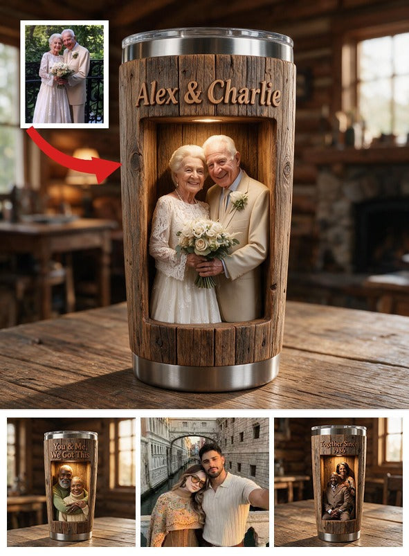 Tasse Personnalisée Rustique pour Couple Âgé - Cadeau Sentimental