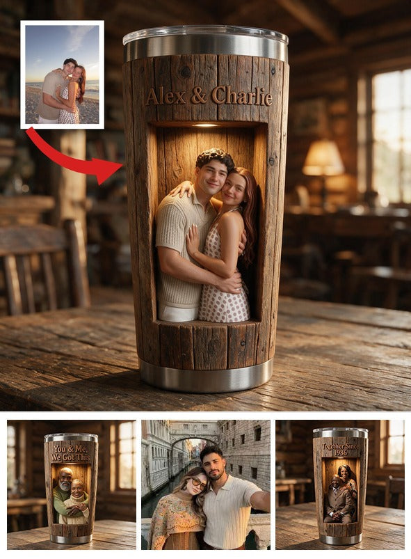 Tasse 3D Personnalisée 'Toi & Moi On Gère' pour Couple, Cadeau Anniversaire Romantique