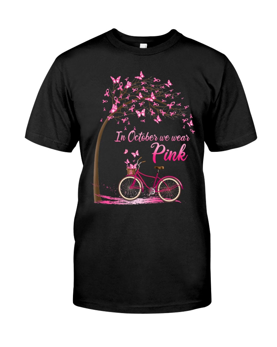 En octobre, on porte du rose - T-shirt et sweat à capuche pour la sensibilisation au cancer du sein 0822