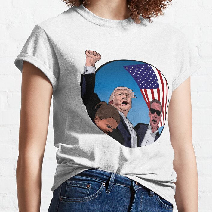 Never Surrender Shirt, Fight For America T-shirt, 2024 Rally Shirt T-shirt & Hoodie