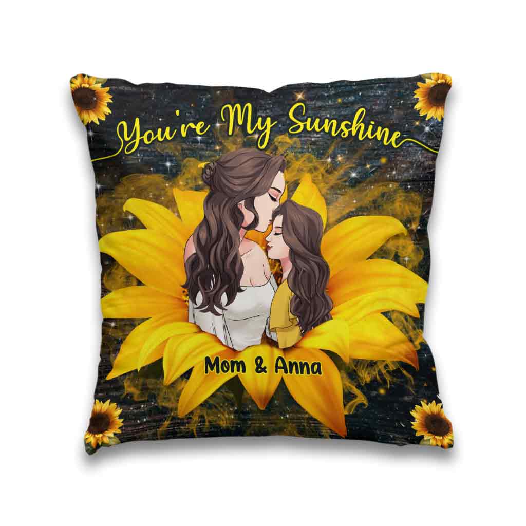 Tu es mon rayon de soleil - Coussin décoratif personnalisé pour la fête des mères