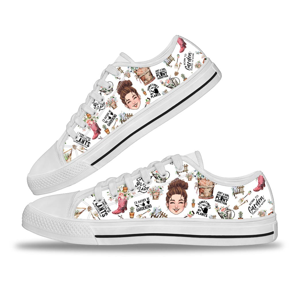 J'ai toujours aimé jardiner - Chaussures basses de jardinage personnalisées