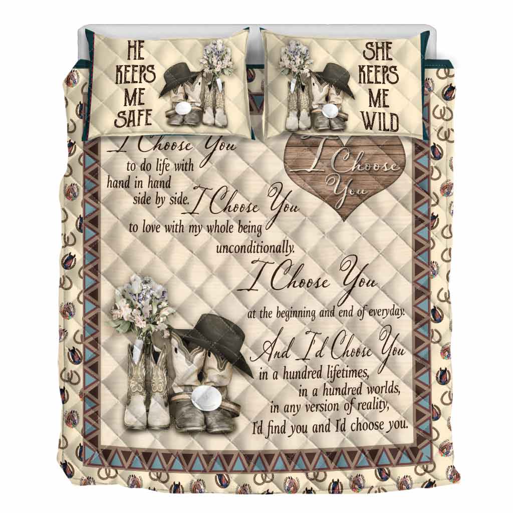 Je te choisis - Ensemble de courtepointes pour couples