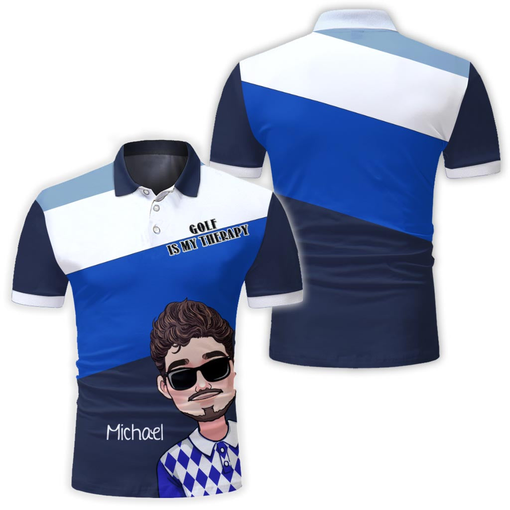 Le golf est ma thérapie - Polo de golf personnalisé